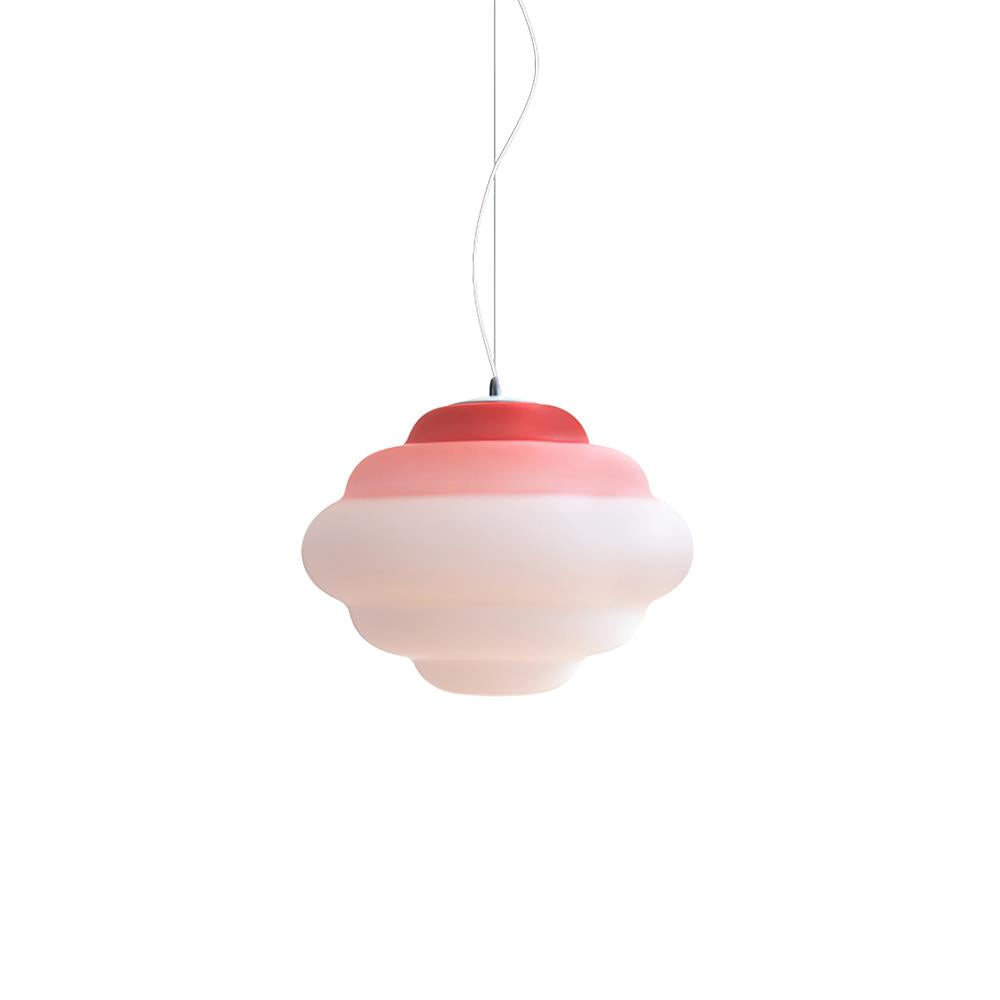 LumaNex Gradient Matte Glass Pendant Light With Multicolor LED