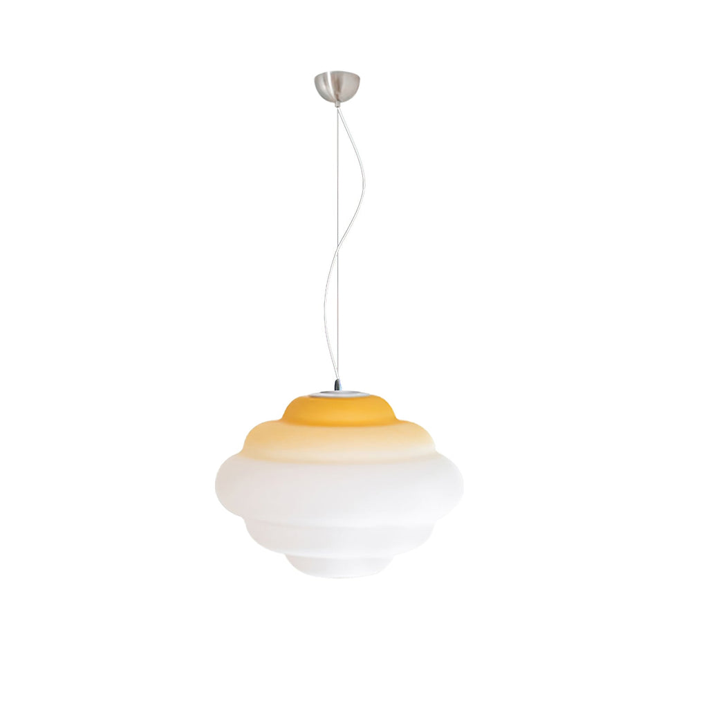 LumaNex Gradient Matte Glass Pendant Light With Multicolor LED