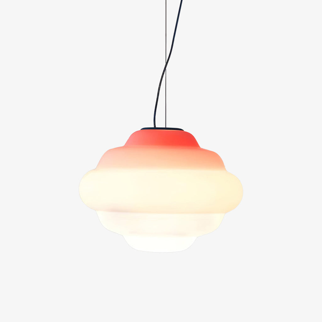LumaNex Gradient Matte Glass Pendant Light With Multicolor LED