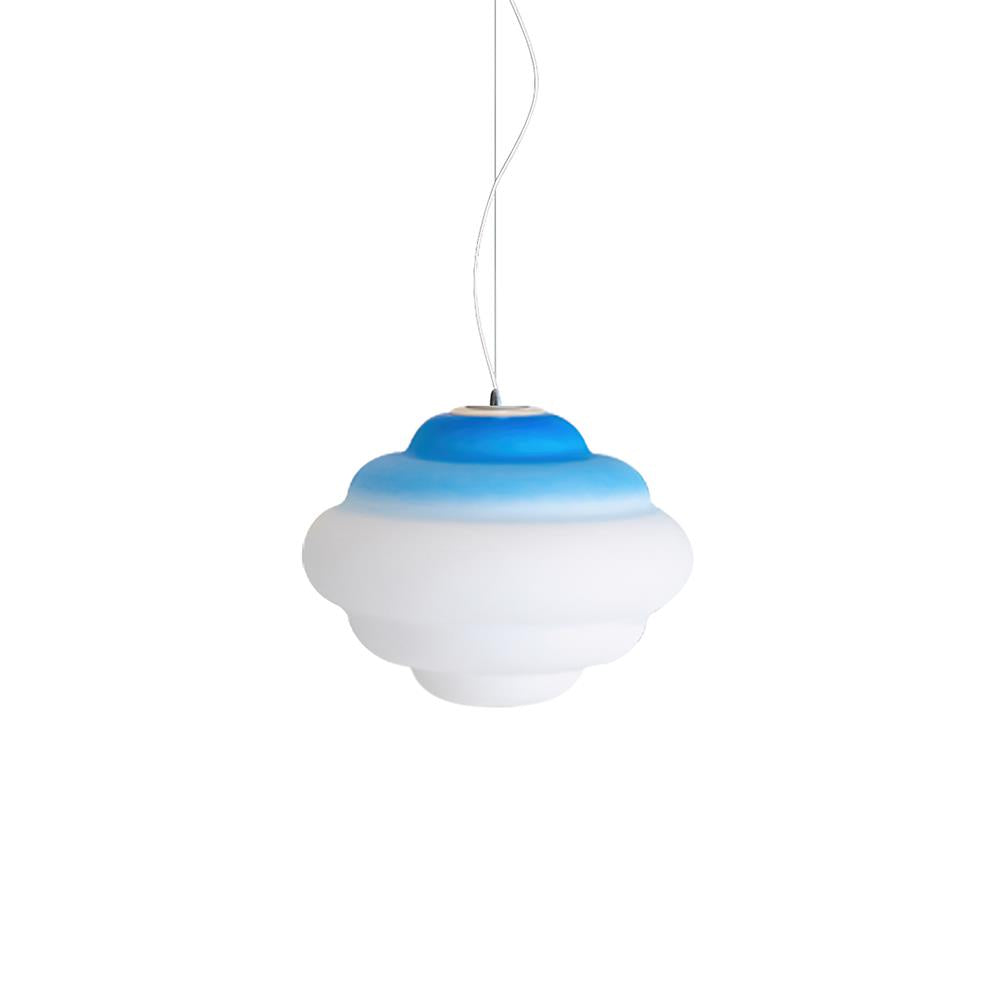 LumaNex Gradient Matte Glass Pendant Light With Multicolor LED