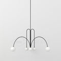 Astra Vale Pendant Light in Bold Glass and Metal Finish for Luxury Spaces