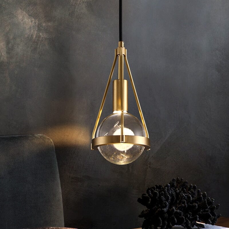 Ardena Nordic Gold Pendant Lights with Dandelion Glow