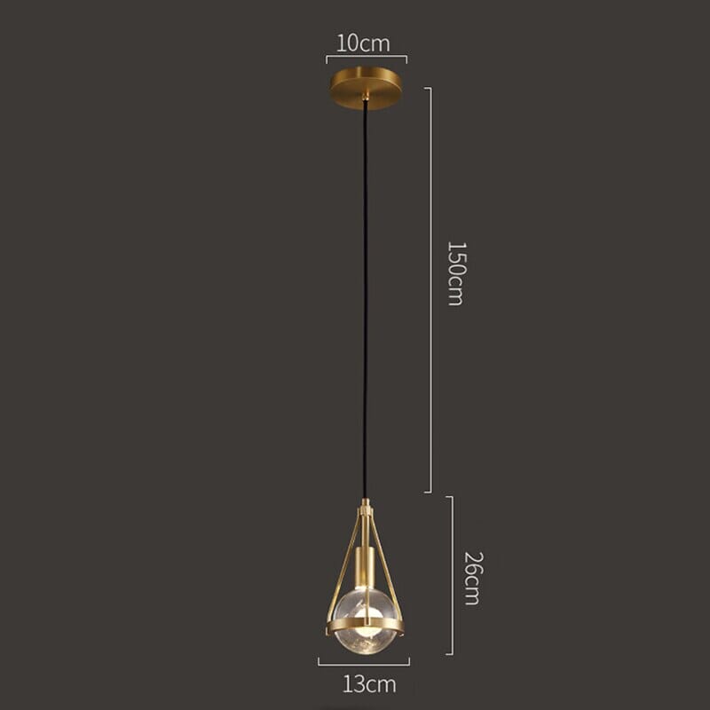 Ardena Nordic Gold Pendant Lights with Dandelion Glow