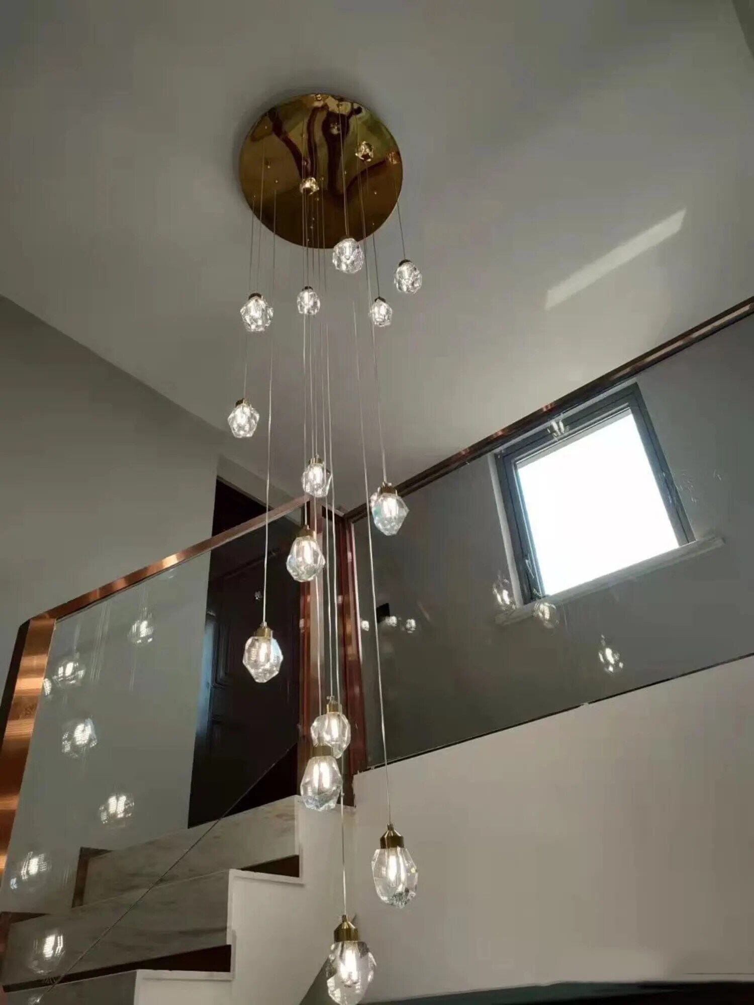 Lyra Crystal Chandelier With Diamond Inspired Elegance