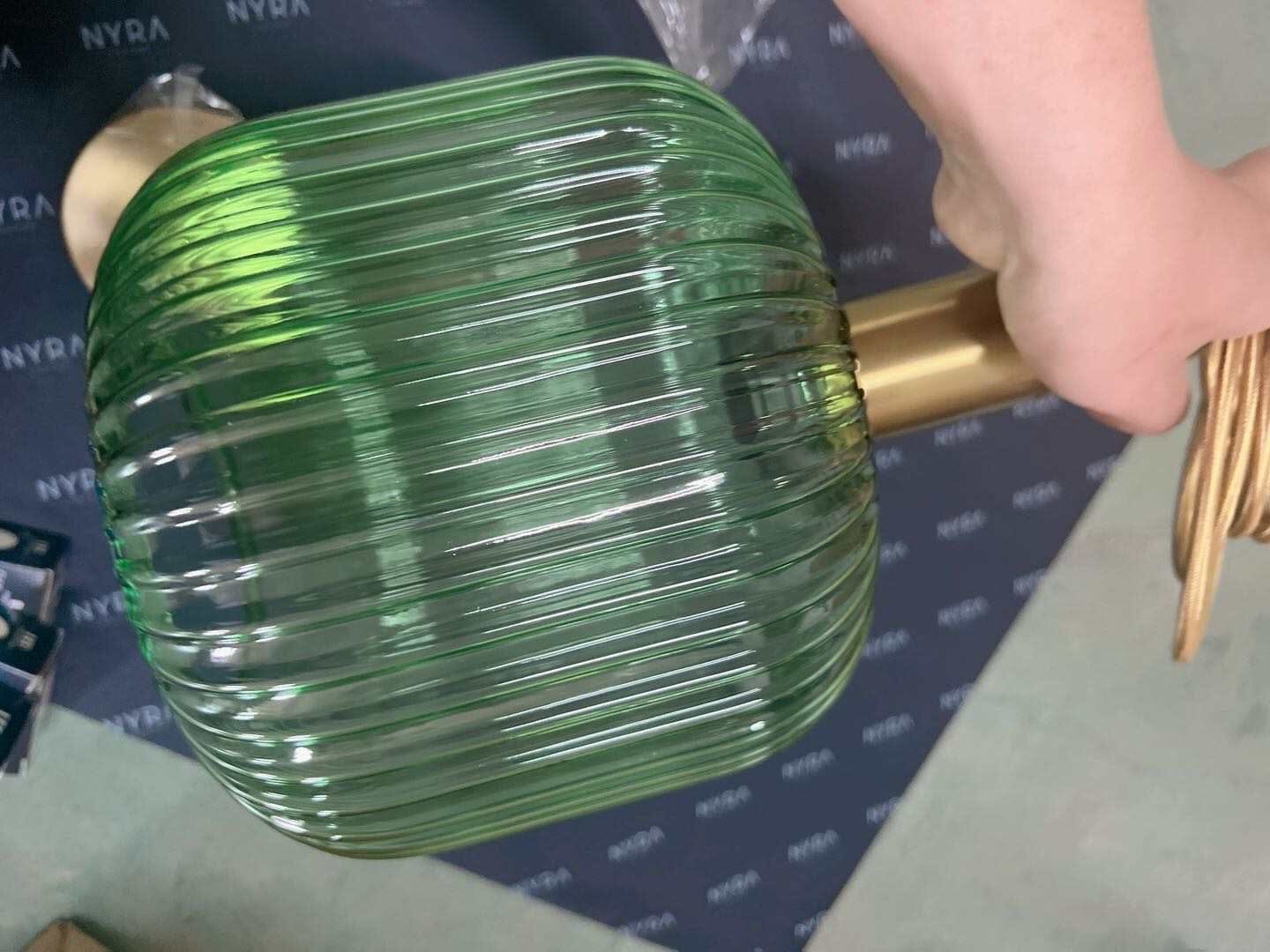 Lyra Fluted Glass Pendant Lights for Nordic Kitchen and Bedroom Ambience