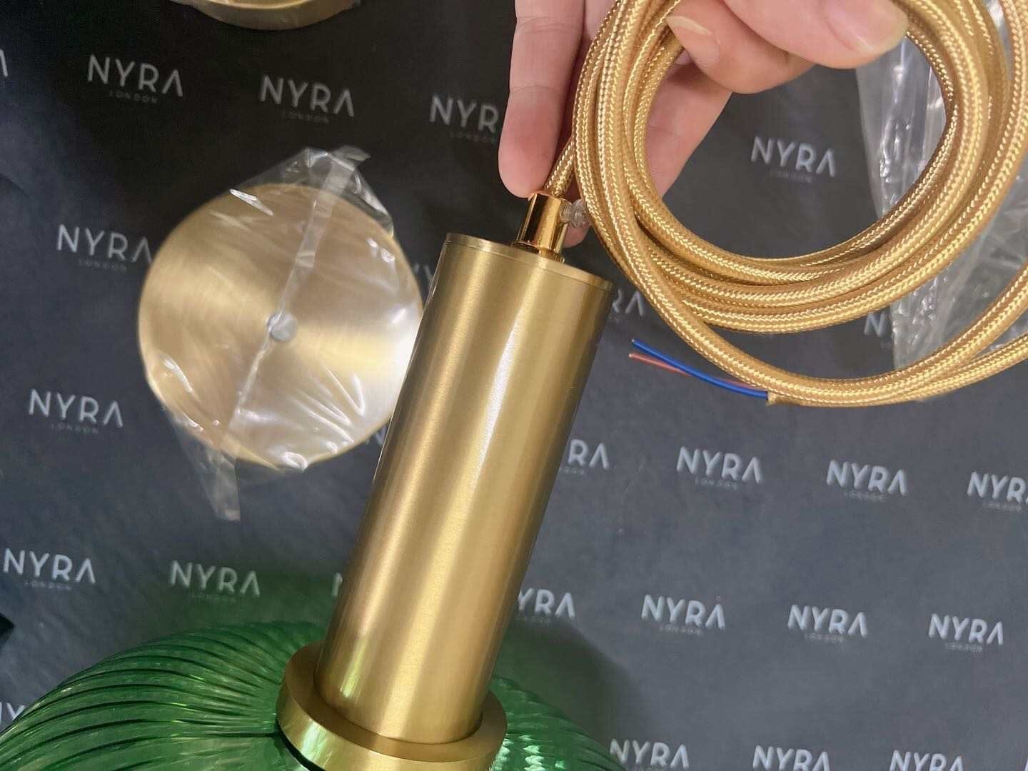 Lyra Fluted Glass Pendant Lights for Nordic Kitchen and Bedroom Ambience