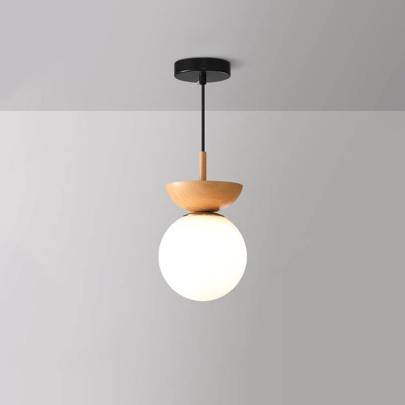 Kensei Timber Pendant Light With Adjustable LED Glow