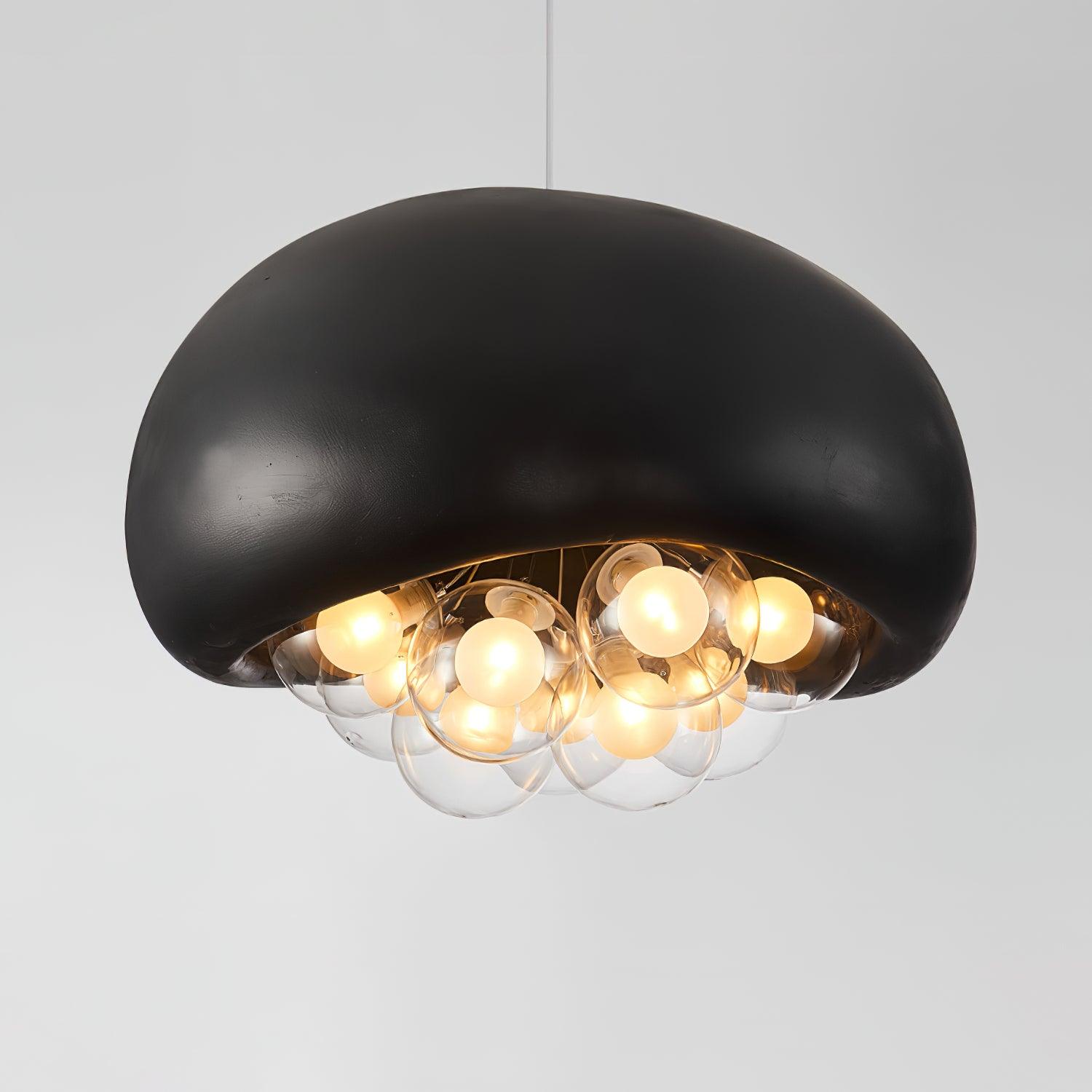 Lunaro Bubbles Pendant Light in Modern Glass and Metal