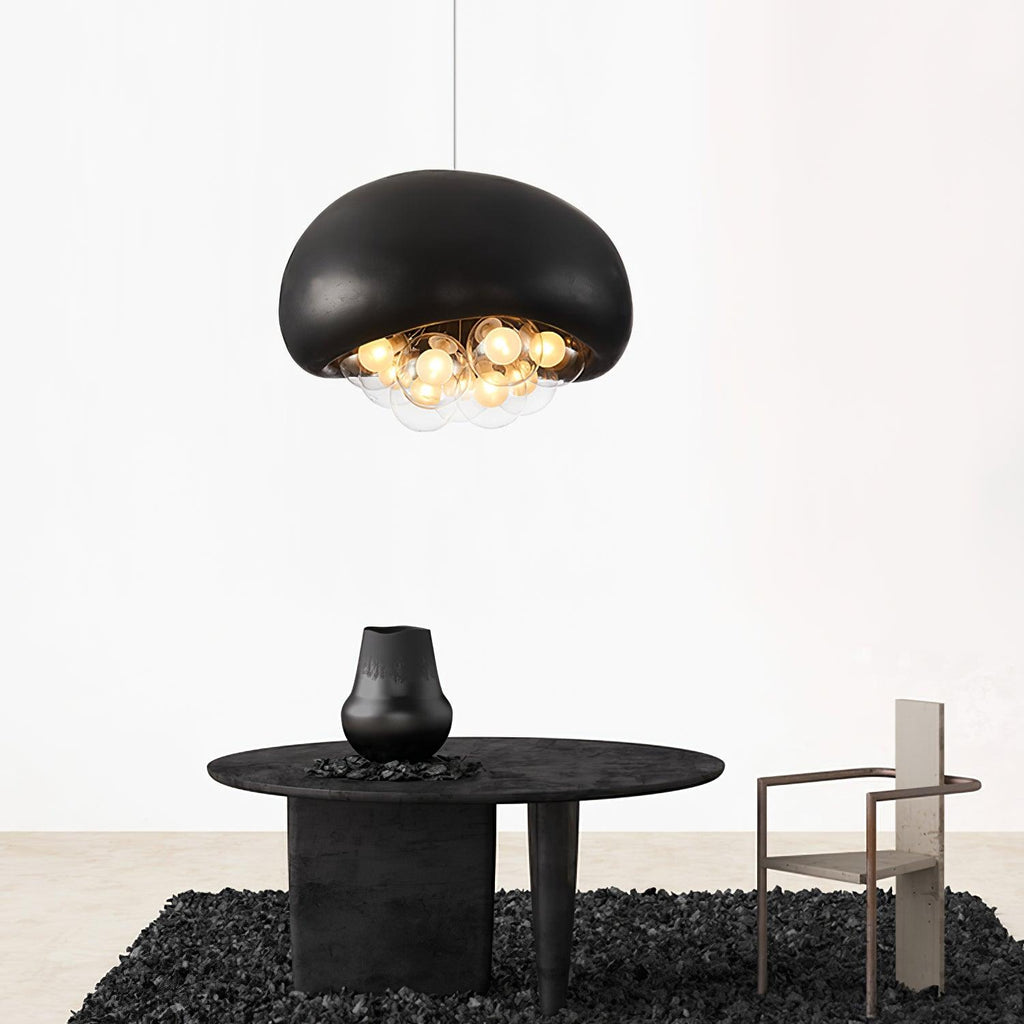 Lunaro Bubbles Pendant Light in Modern Glass and Metal