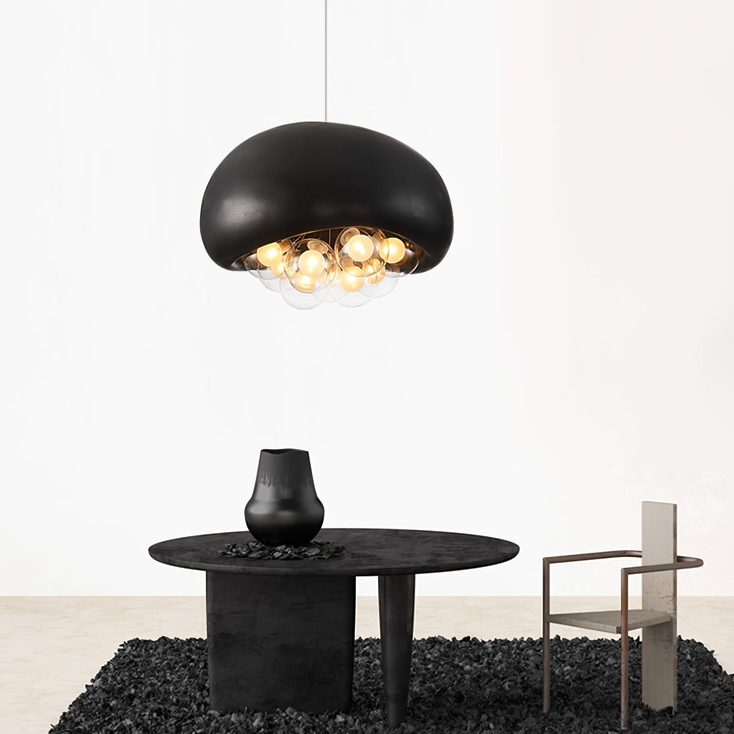 Lunaro Bubbles Pendant Light in Modern Glass and Metal