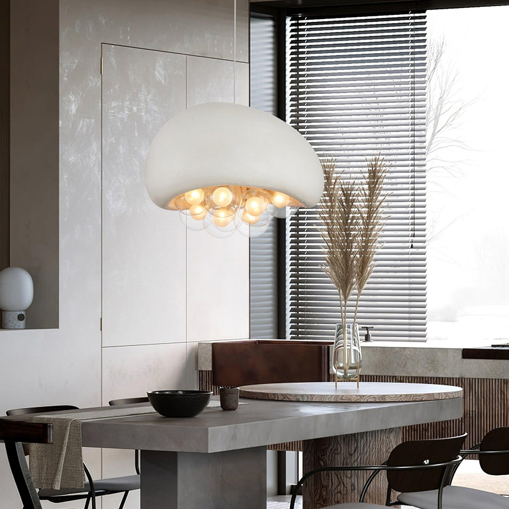 Lunaro Bubbles Pendant Light in Modern Glass and Metal