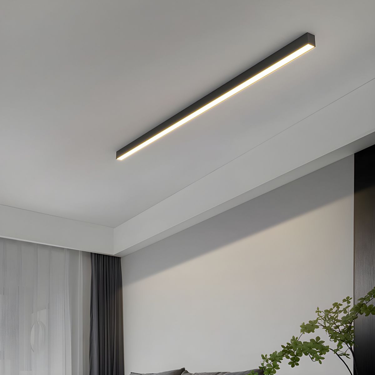 Eclipse Minimalist LED Ceiling Fixture for Contemporary Living Areas