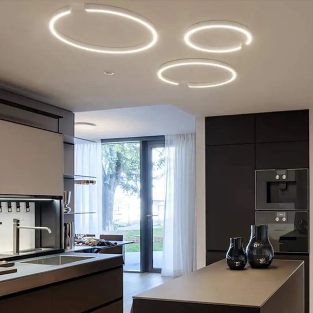 LumaHalo LED Ceiling Light With Modern Ring Design