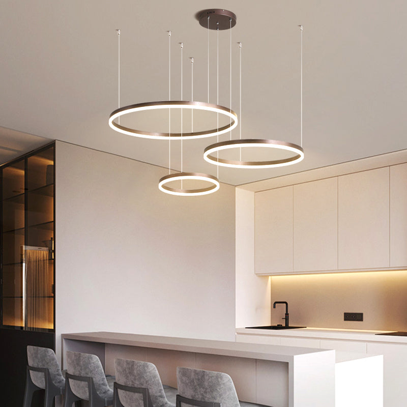 NovaRell Black and Gold Pendant Light with Elegant Ring Design