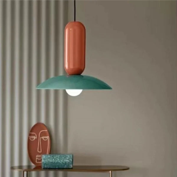 Aeris Macaron Frisbee Pendant Light Colorful Modern E27