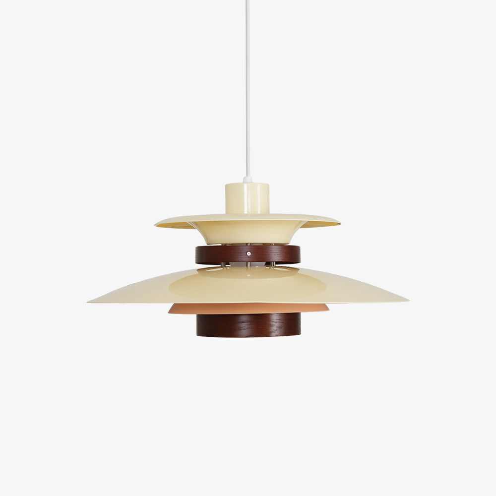 Aurelian Wood and Metal LED Pendant Light for Warm Ambience