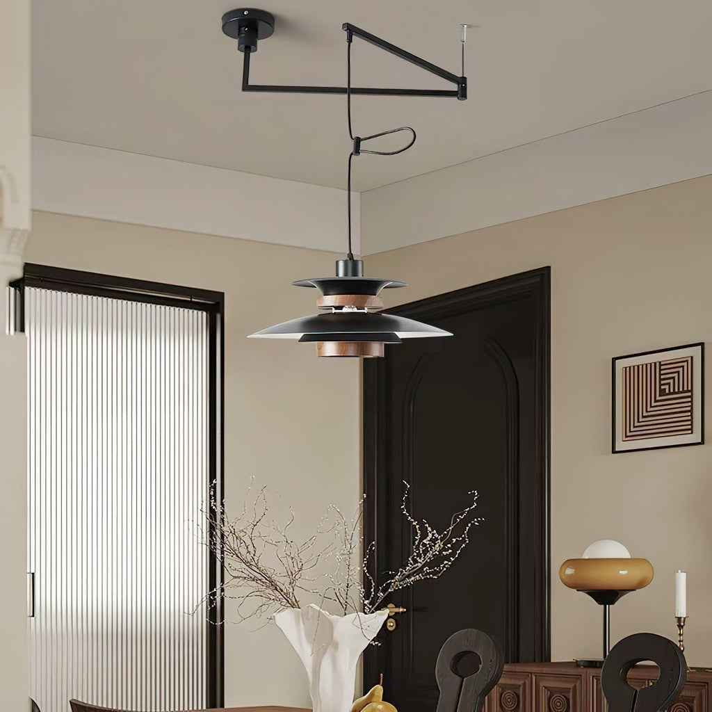 Lyra Swivel-Arm Pendant Light With Four Diffusing Shades LED