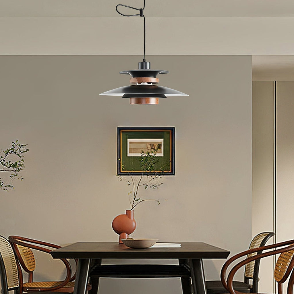 Lyra Swivel-Arm Pendant Light With Four Diffusing Shades LED