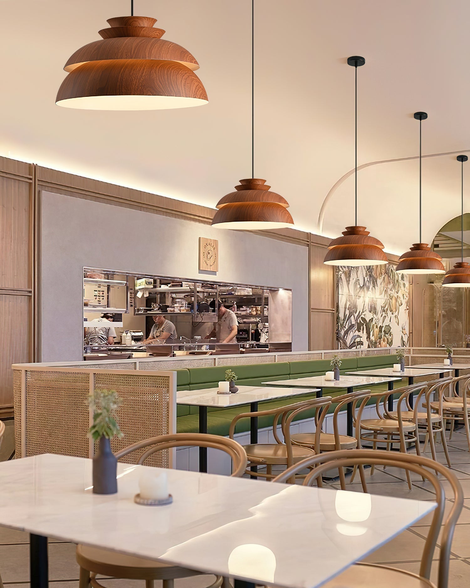 Aurela Aluminum Pendant Light Natural Elegant Ceiling Lamp