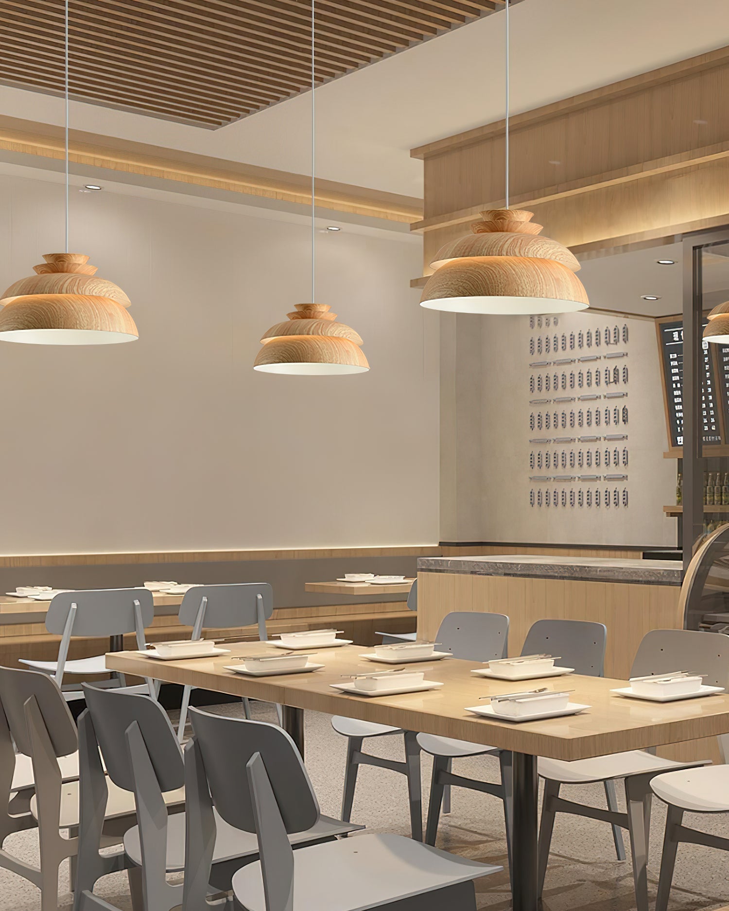 Aurela Aluminum Pendant Light Natural Elegant Ceiling Lamp