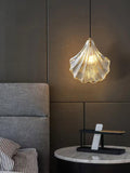 CoveShell Glass and Brass Mini Shell Pendant Light