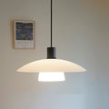 Silvara White Glass Pendant Light Minimalist Modern Lamp