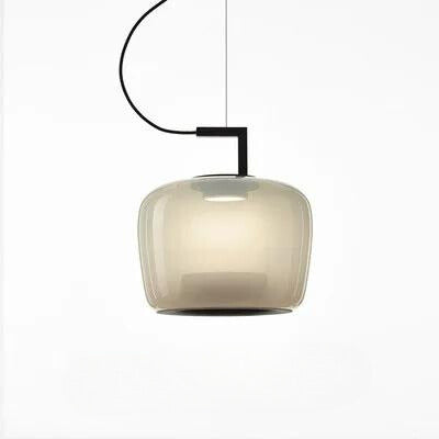 Lunara Glass and Aluminum Pendant Light for Kitchen and Dining