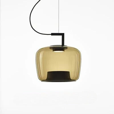 Lunara Glass and Aluminum Pendant Light for Kitchen and Dining