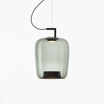 Lunara Glass and Aluminum Pendant Light for Kitchen and Dining