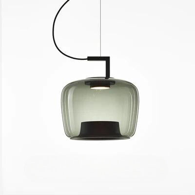 Lunara Glass and Aluminum Pendant Light for Kitchen and Dining