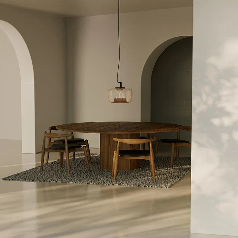 Lunara Glass and Aluminum Pendant Light for Kitchen and Dining