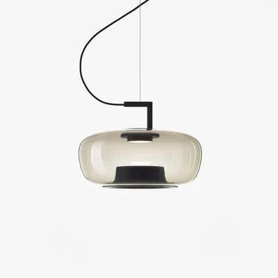 Lunara Glass and Aluminum Pendant Light for Kitchen and Dining