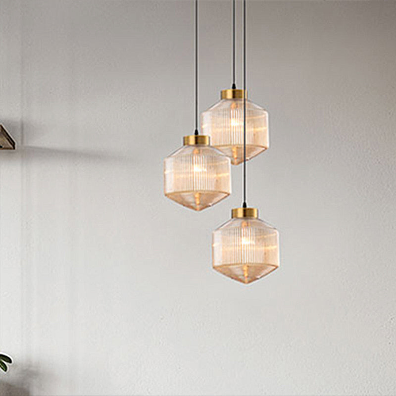 AstraGlass Drum Pendant Light for Living and Dining Rooms