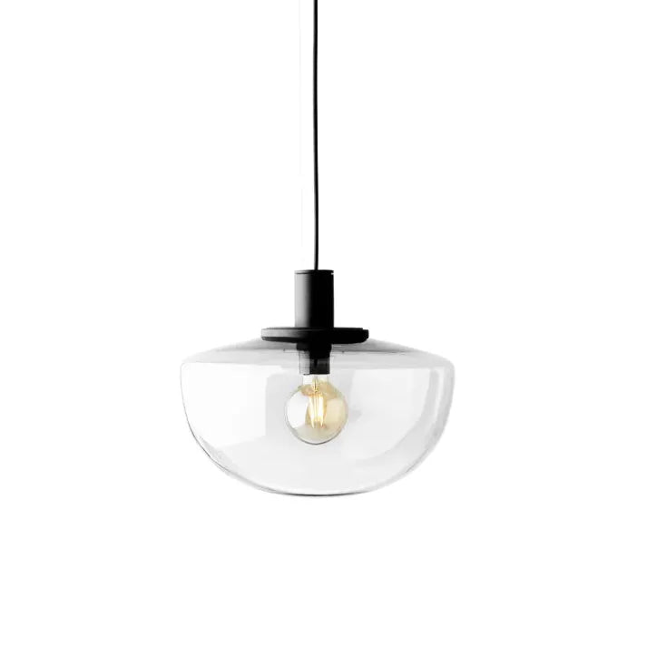Globe Pendant Light in Glass and Metal for Kitchen and Dining