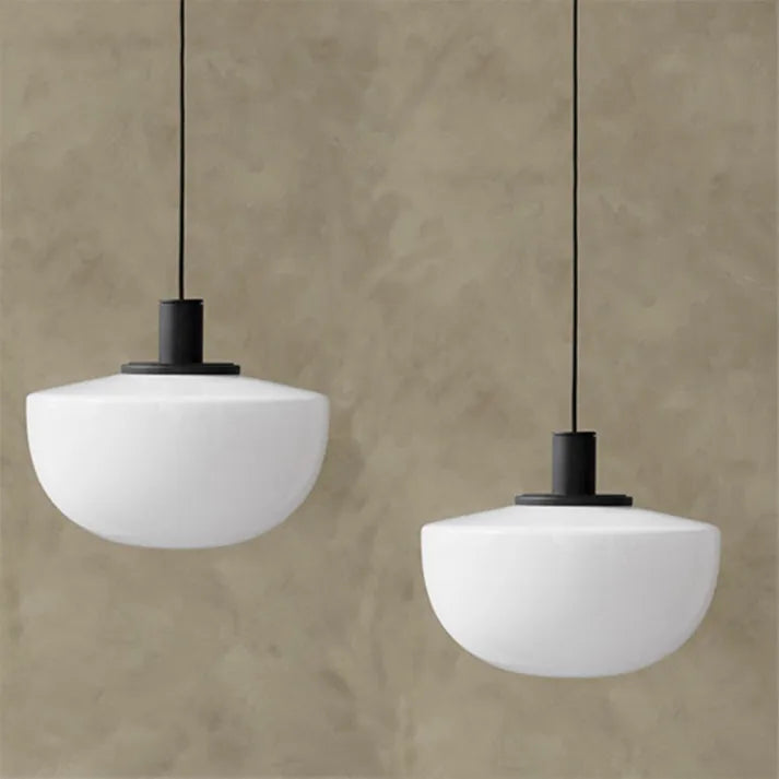 Globe Pendant Light in Glass and Metal for Kitchen and Dining