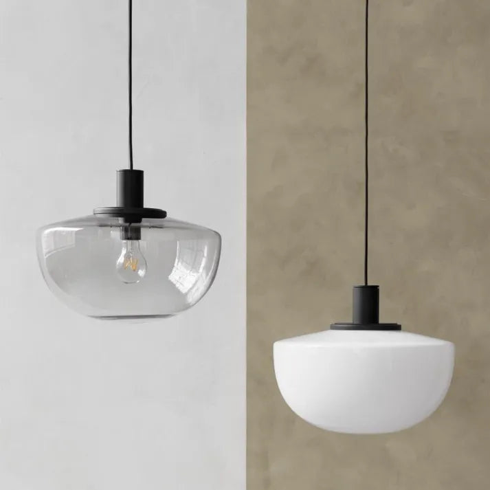 Globe Pendant Light in Glass and Metal for Kitchen and Dining