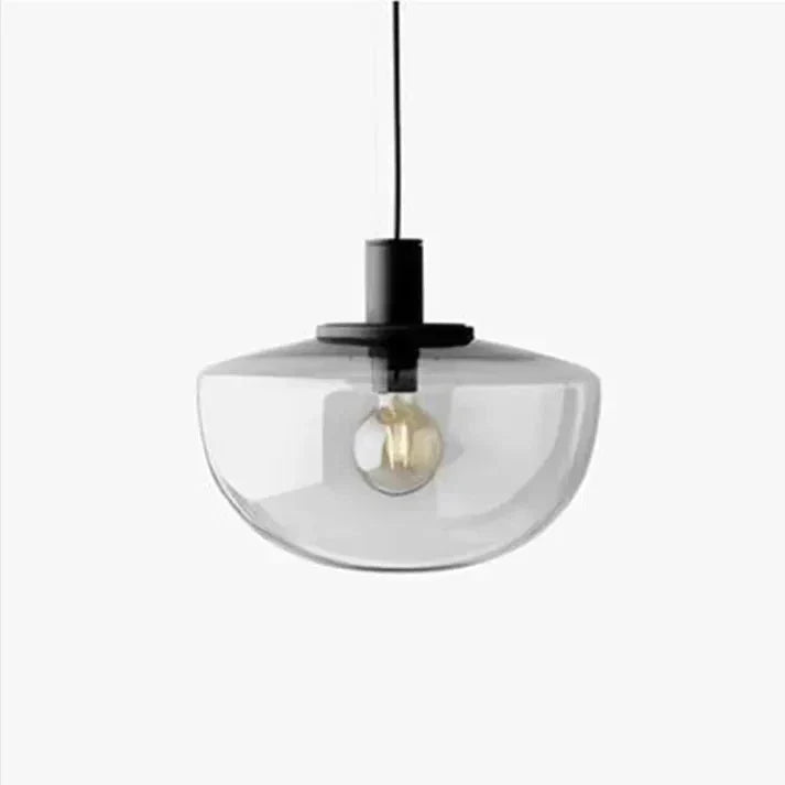 Globe Pendant Light in Glass and Metal for Kitchen and Dining