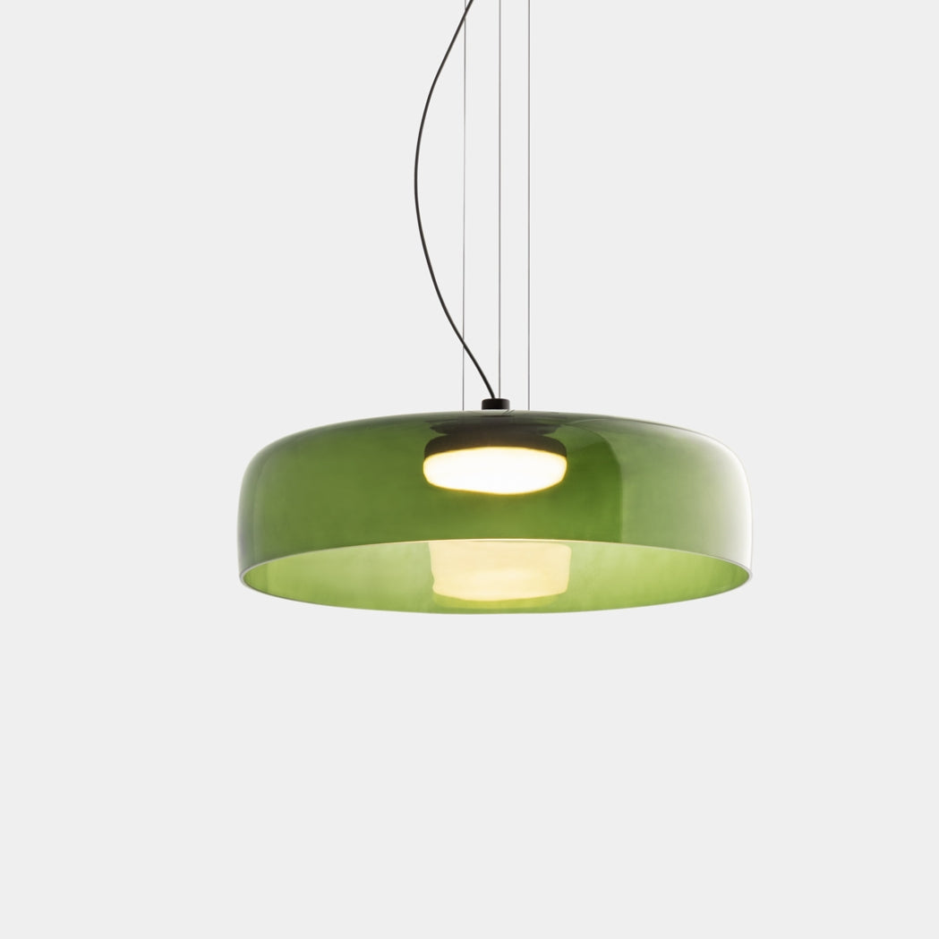 NovaLume Glass and Metal Pendant Light for Kitchen and Dining