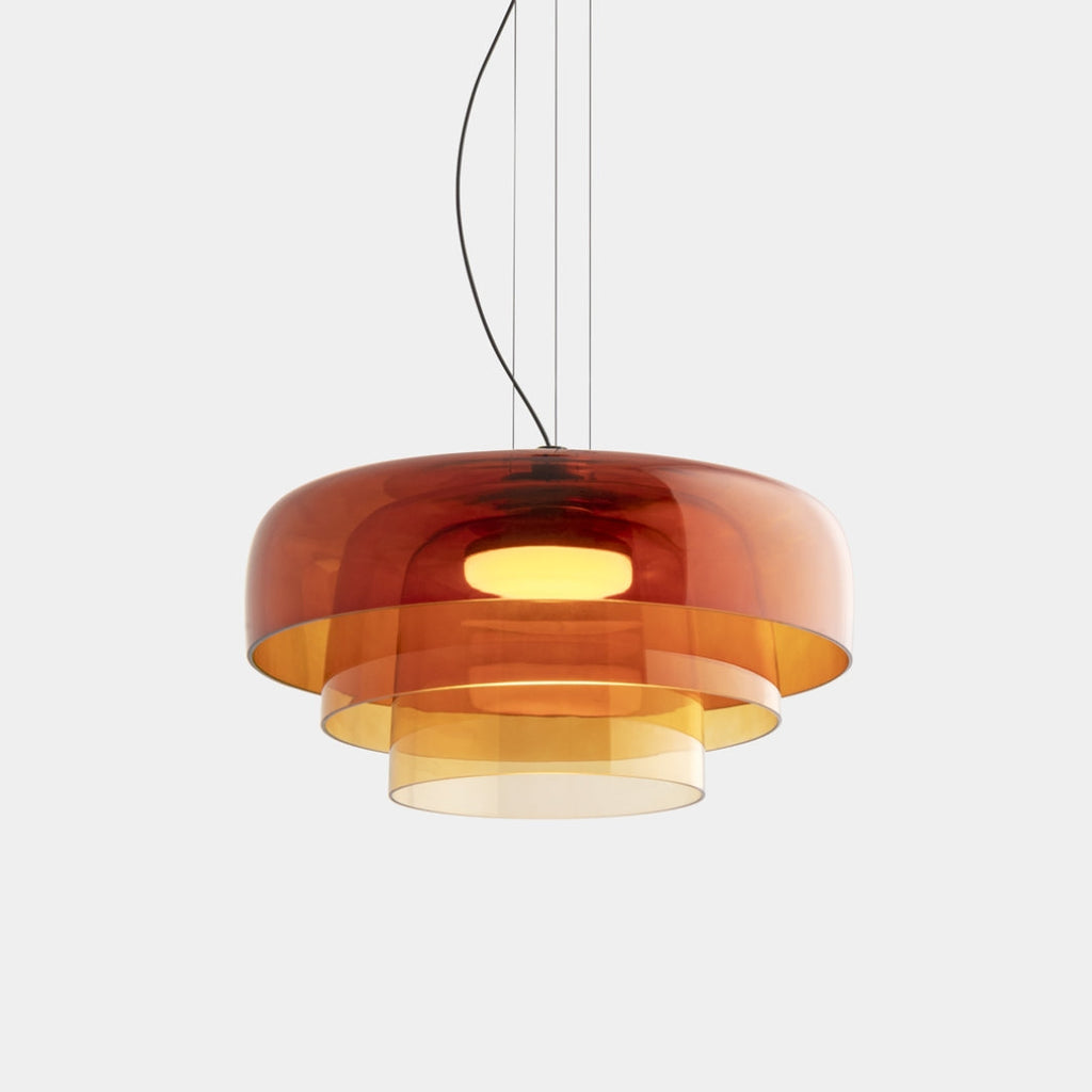NovaLume Glass and Metal Pendant Light for Kitchen and Dining