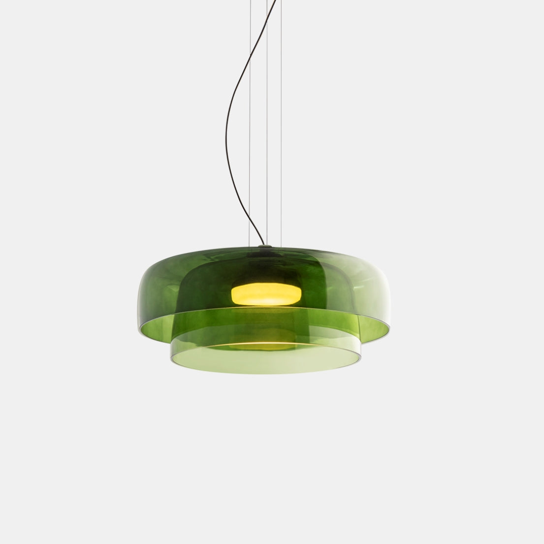NovaLume Glass and Metal Pendant Light for Kitchen and Dining