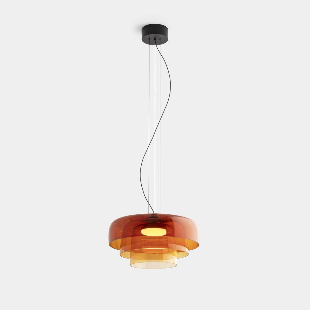 NovaLume Glass and Metal Pendant Light for Kitchen and Dining