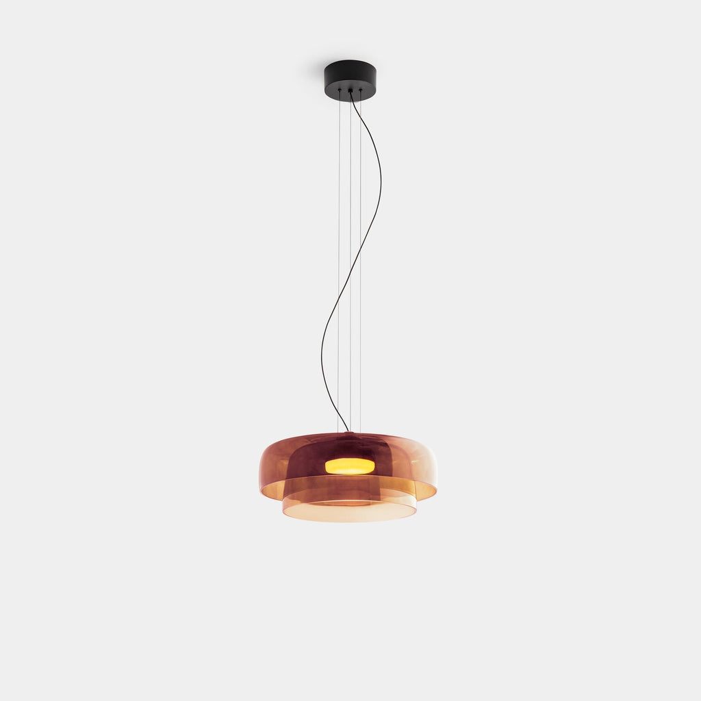 NovaLume Glass and Metal Pendant Light for Kitchen and Dining