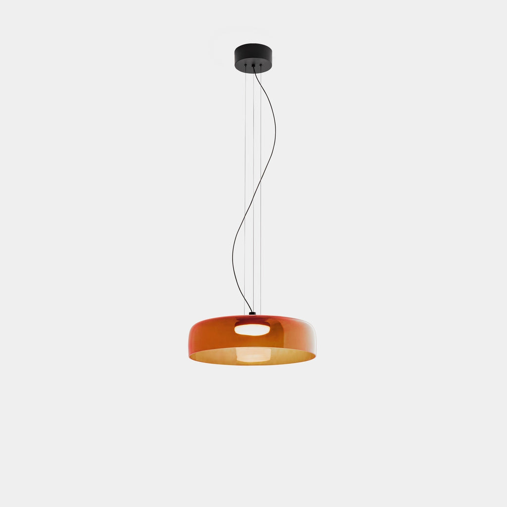NovaLume Glass and Metal Pendant Light for Kitchen and Dining