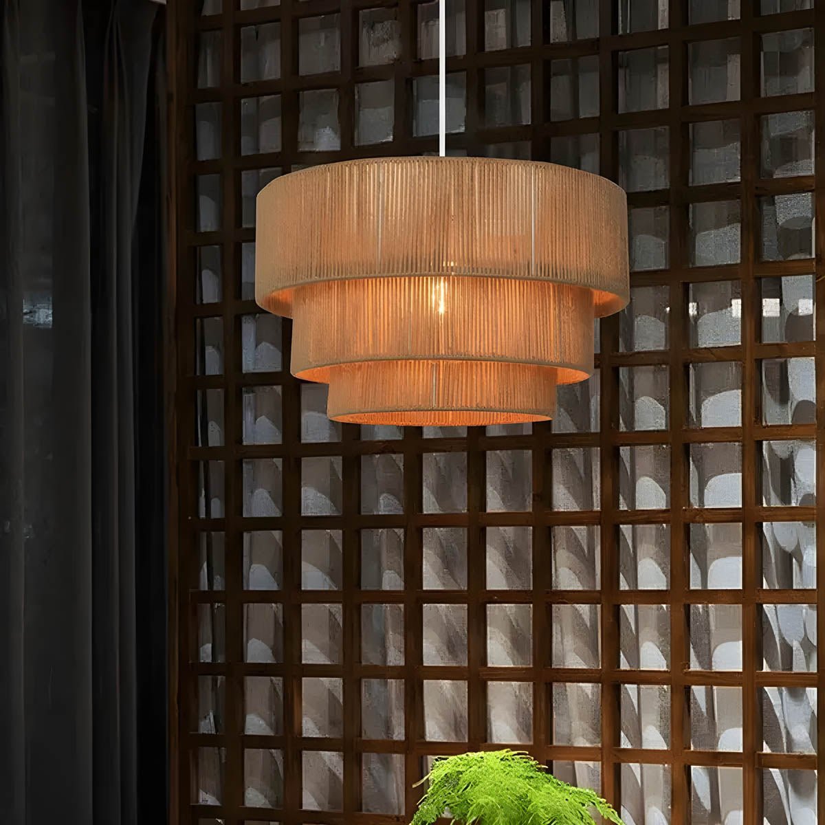 LumaCord Modern Metal Pendant Light With Eco LED Rope