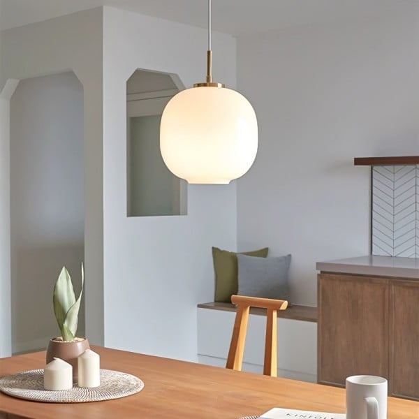 Asterra Nordic Opal Glass Pendant Light For Elegant Interiors
