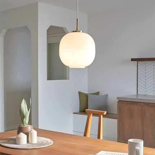 Asterra Nordic Opal Glass Pendant Light For Elegant Interiors