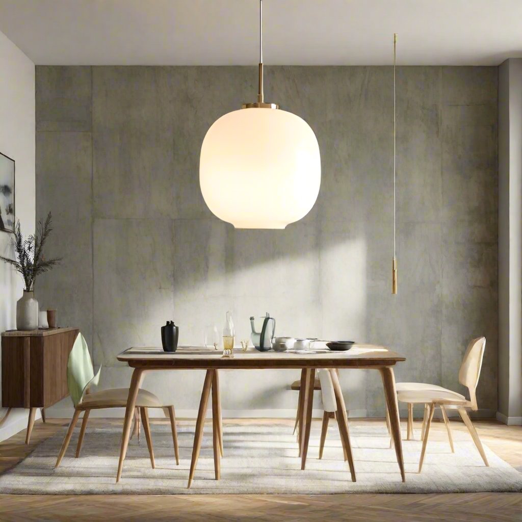 Asterra Nordic Opal Glass Pendant Light For Elegant Interiors