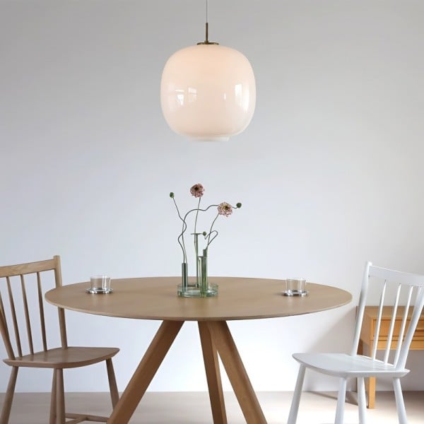 Asterra Nordic Opal Glass Pendant Light For Elegant Interiors