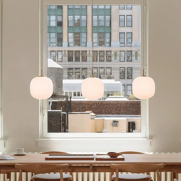 Asterra Nordic Opal Glass Pendant Light For Elegant Interiors