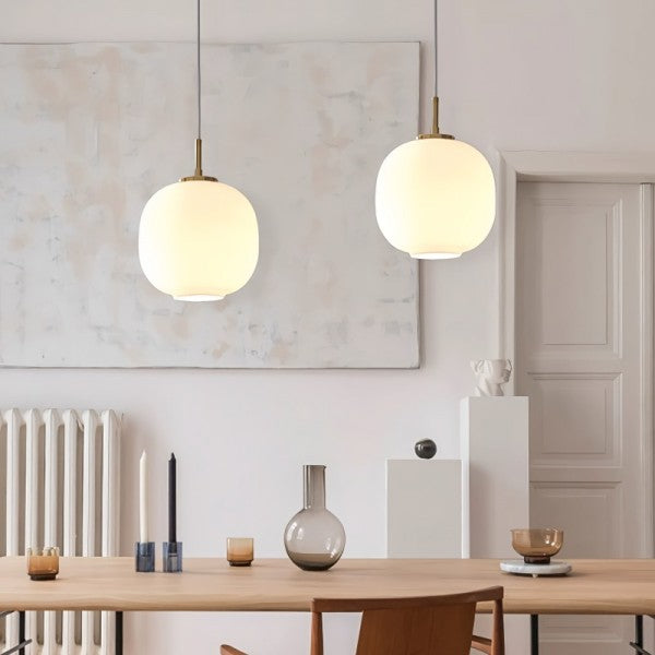 Asterra Nordic Opal Glass Pendant Light For Elegant Interiors